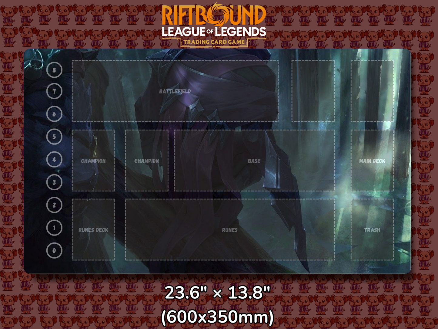 Rengar V15 - RiftBound Trading Card Game Playmat Mockup