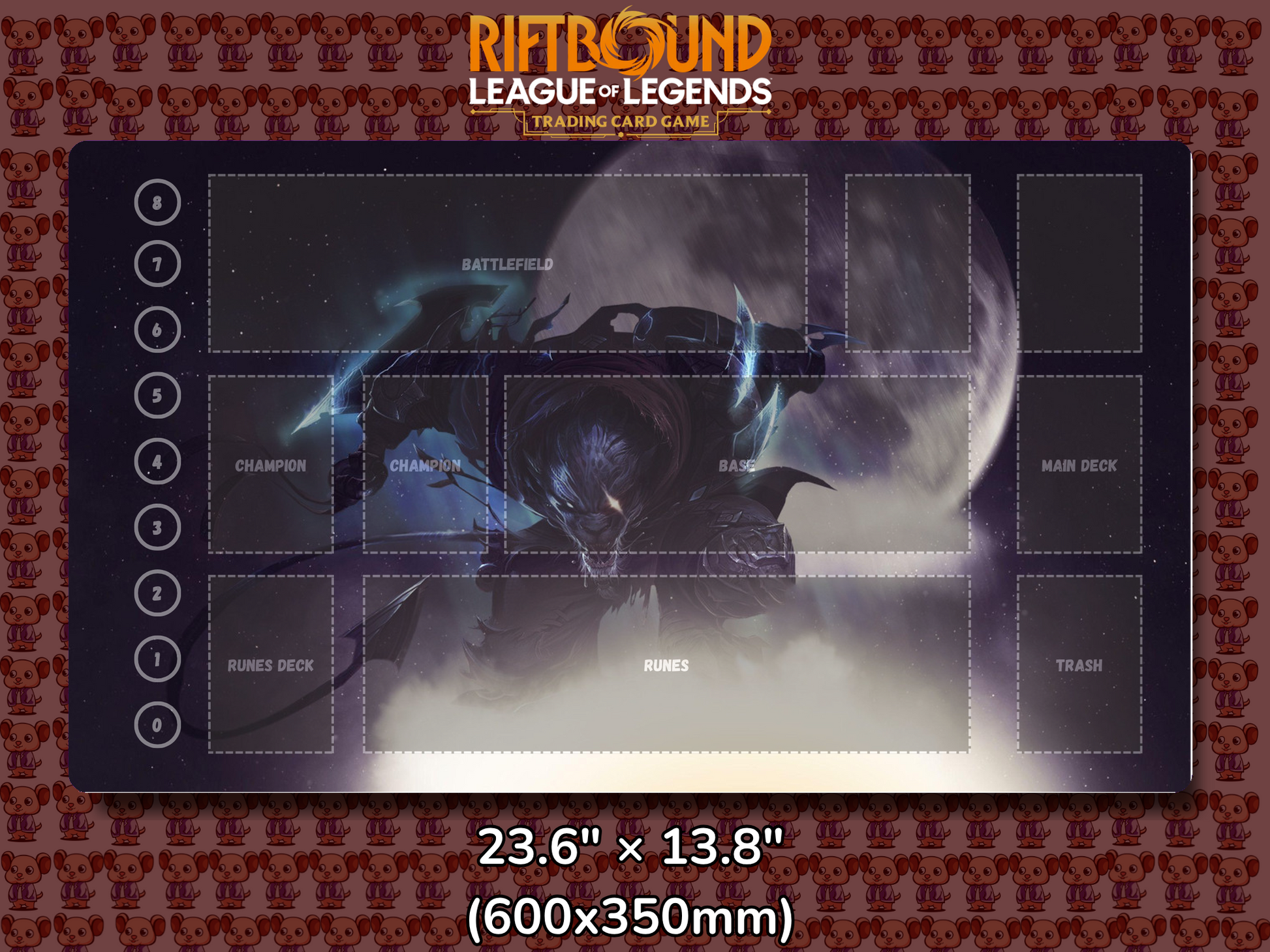 Rengar V18 - RiftBound Trading Card Game Playmat Mockup