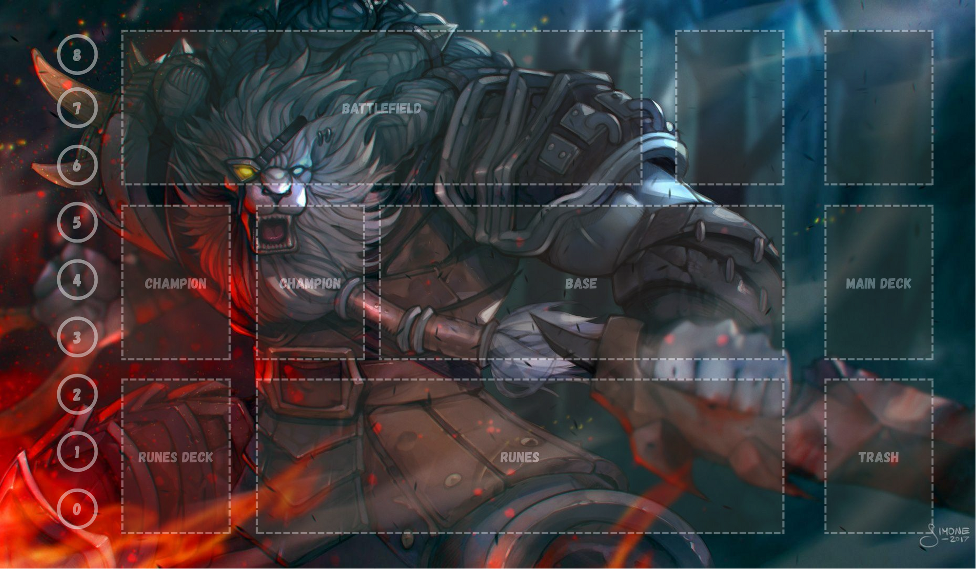 Rengar V19 - RiftBound Trading Card Game Playmat