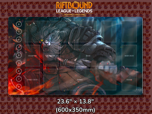 Rengar V19 - RiftBound Trading Card Game Playmat Mockup