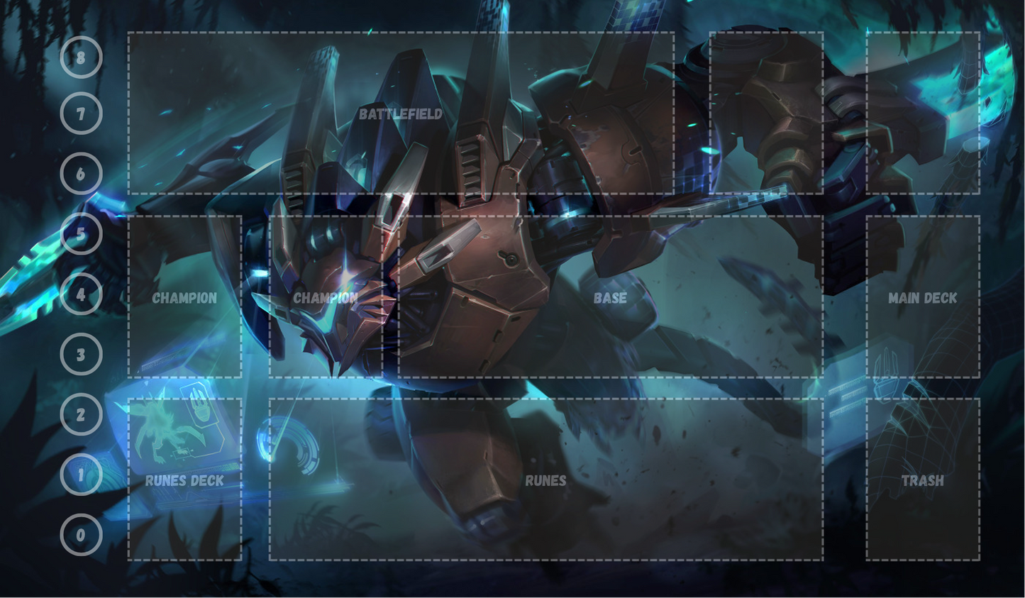 Rengar V20 - RiftBound Trading Card Game Playmat