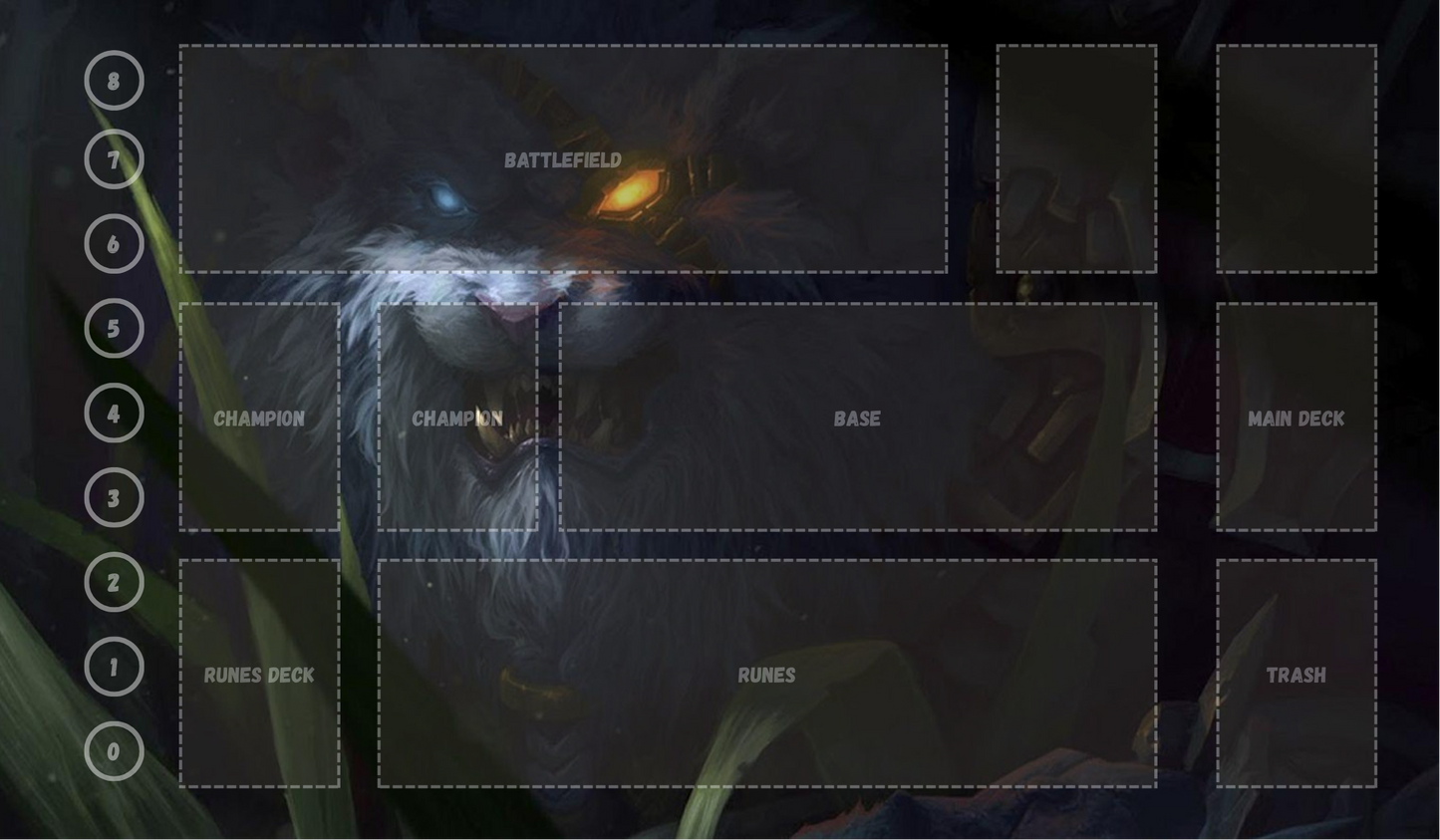 Rengar V22 - RiftBound Trading Card Game Playmat