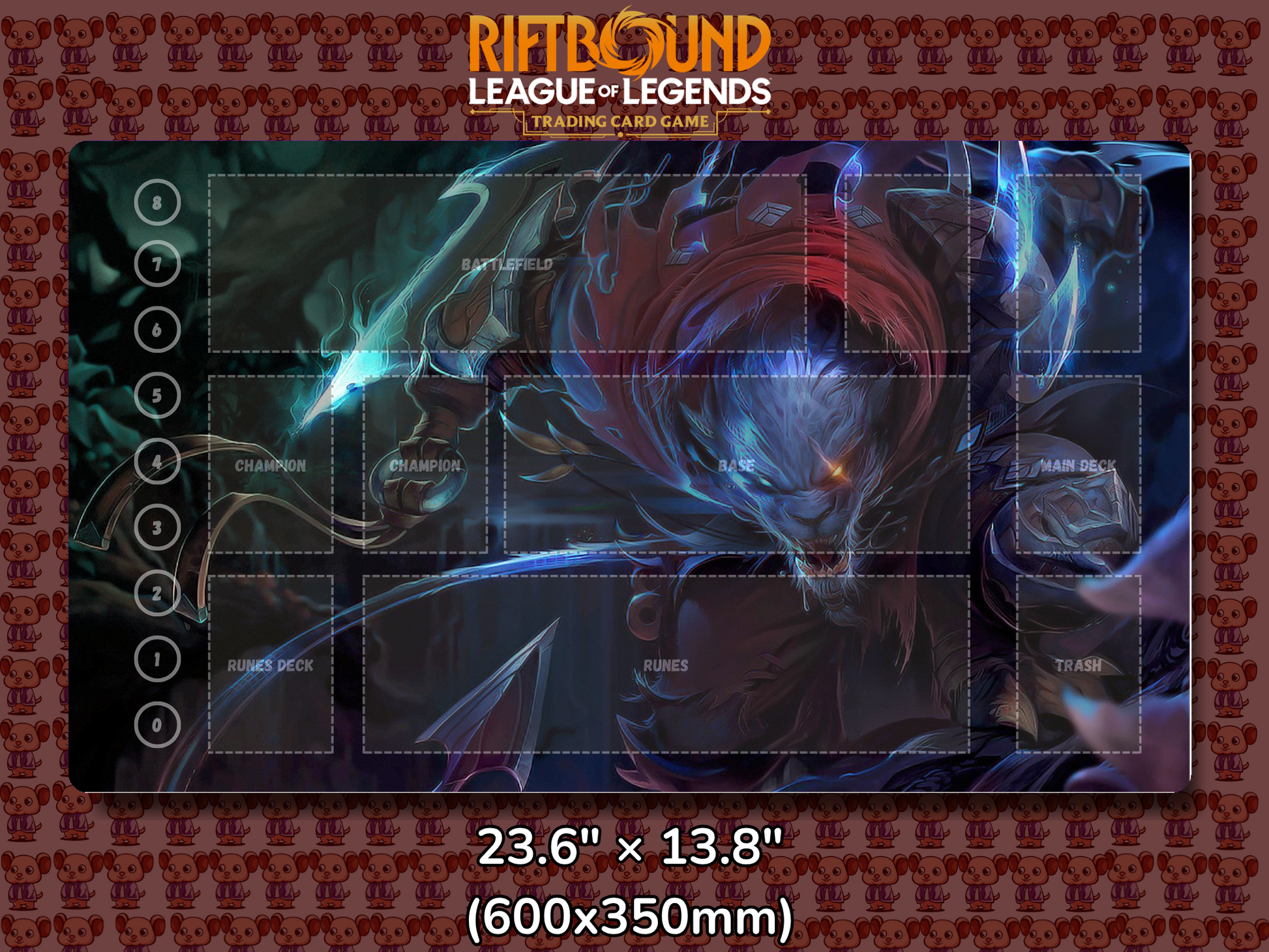 Rengar V25 - RiftBound Trading Card Game Playmat Mockup