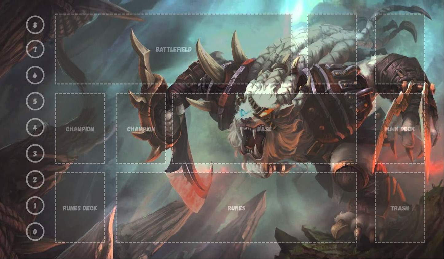 Rengar V28 - RiftBound Trading Card Game Playmat