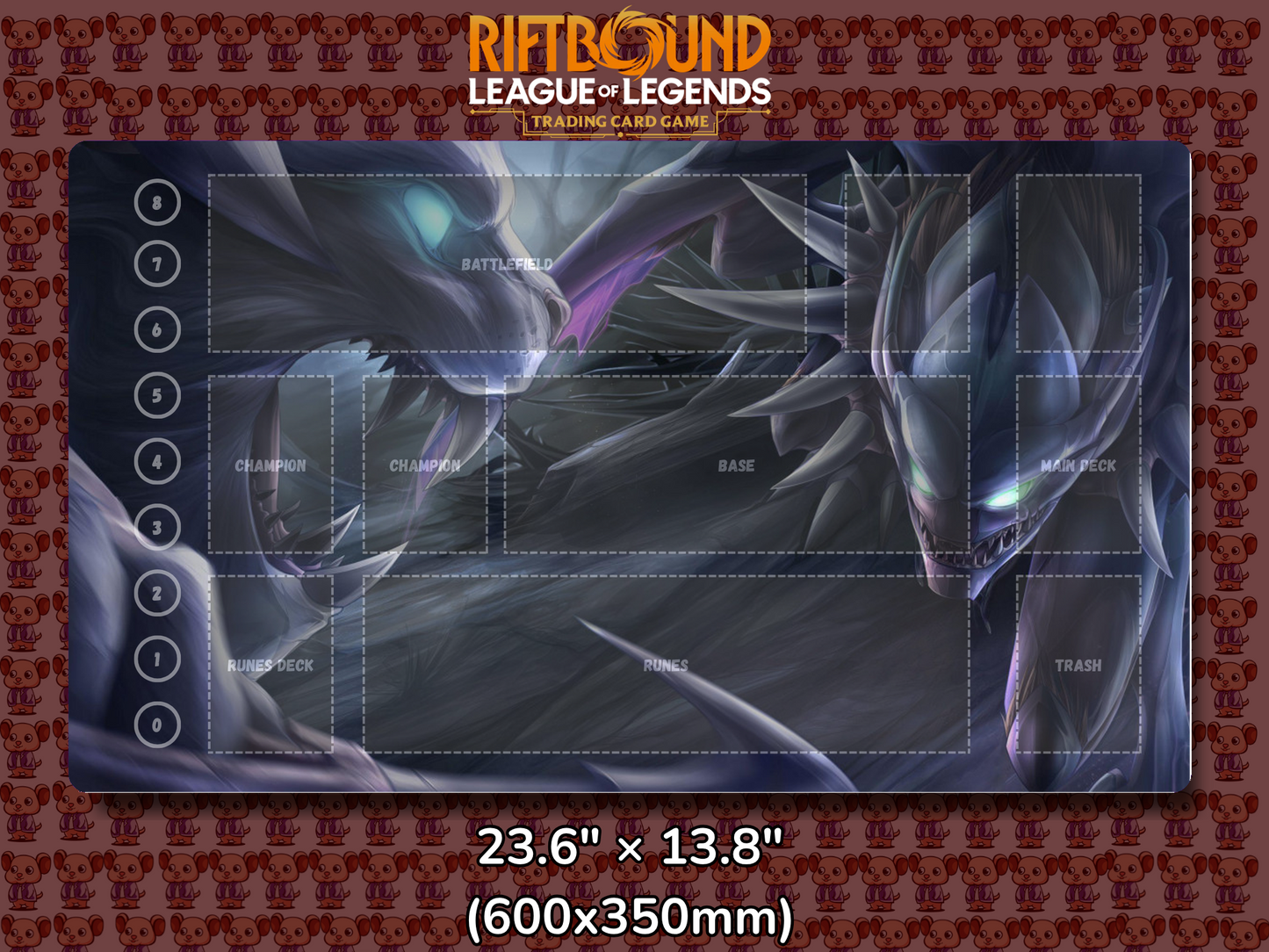 Rengar V2 - RiftBound Trading Card Game Playmat Mockup