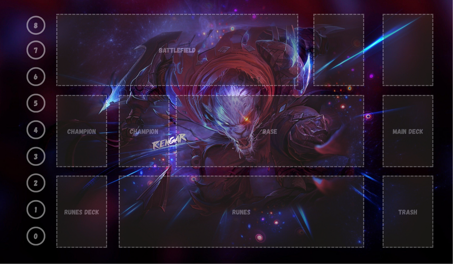 Rengar V6 - RiftBound Trading Card Game Playmat