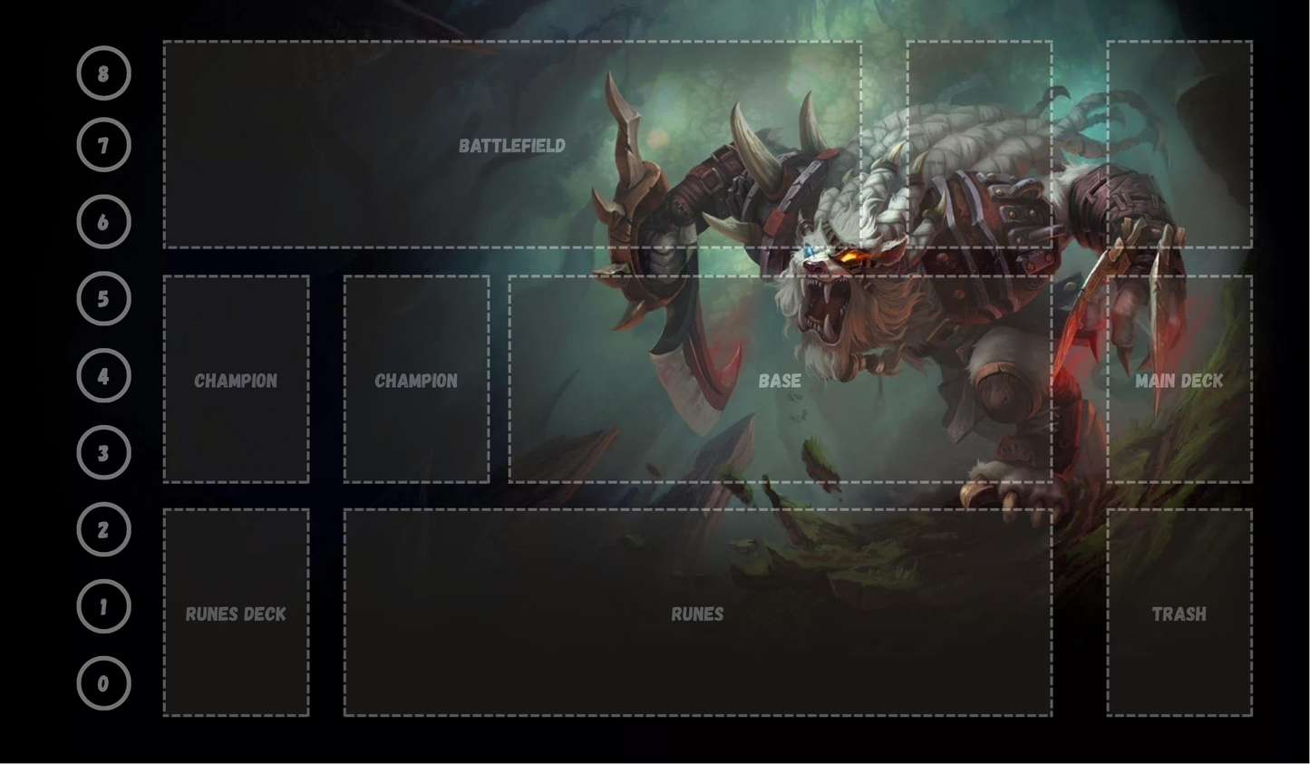 Rengar V7 - RiftBound Trading Card Game Playmat