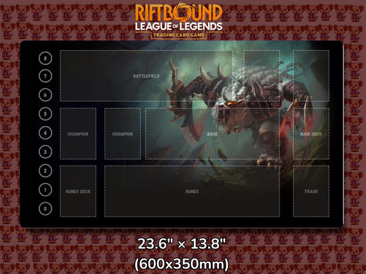 Rengar V7 - RiftBound Trading Card Game Playmat Mockup