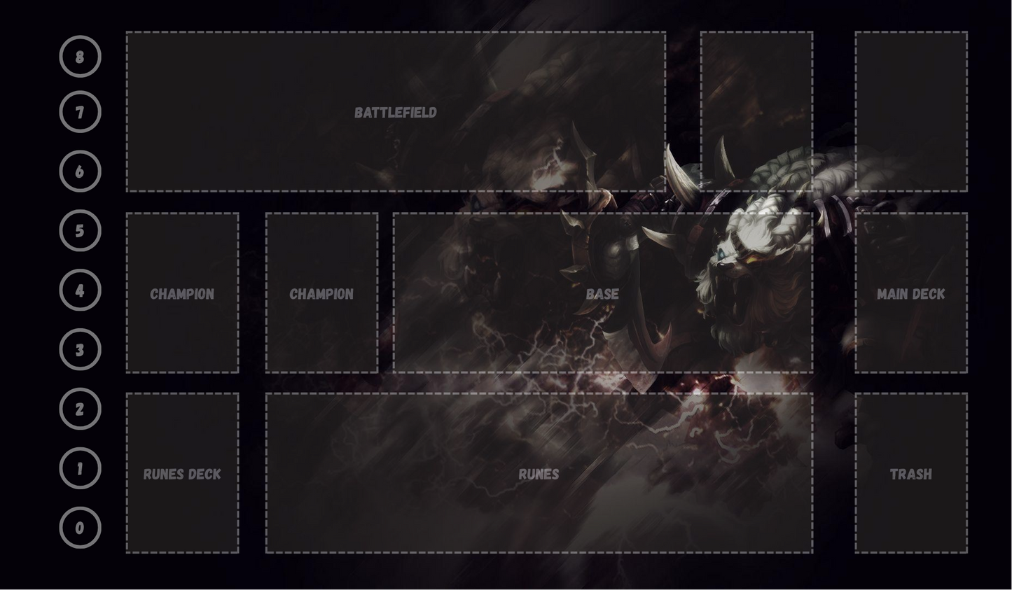 Rengar V8 - RiftBound Trading Card Game Playmat