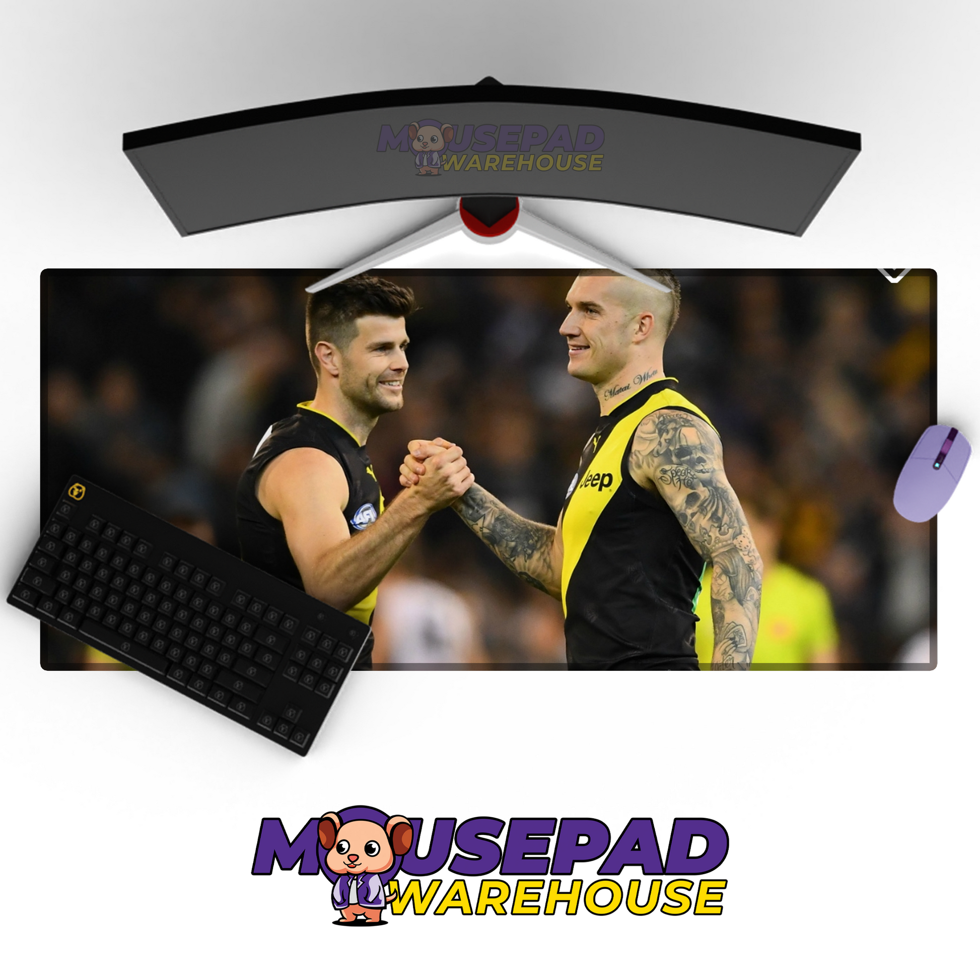 Richmond Tigers V10 Mousepad Deskmat Mockup