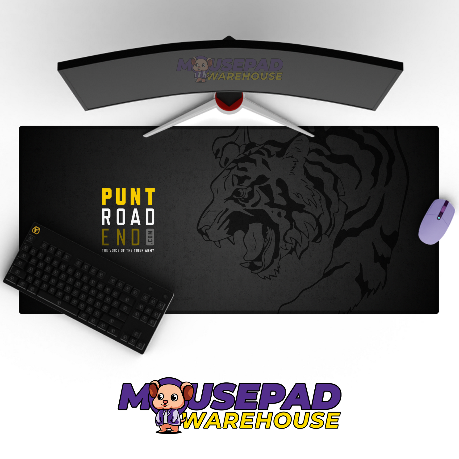Richmond Tigers V4 Mousepad Deskmat Mockup