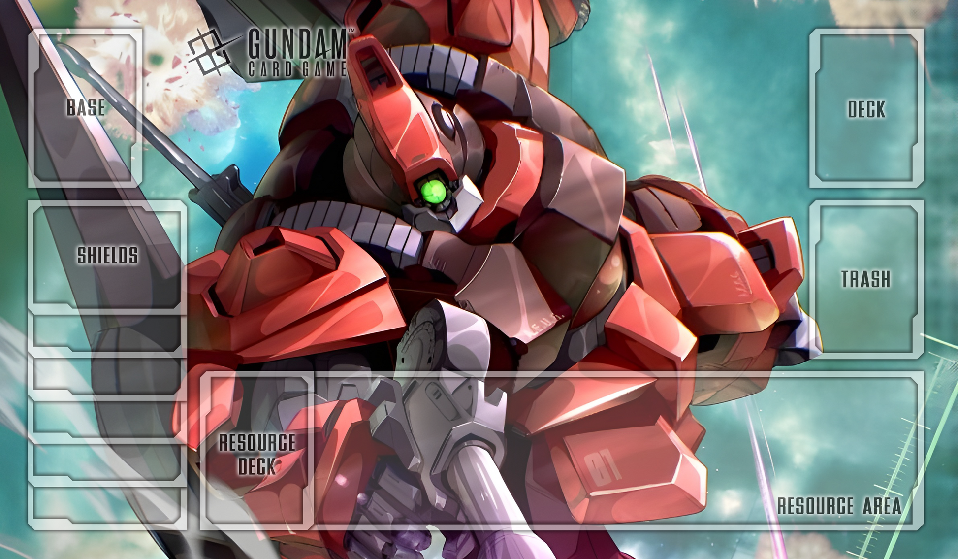 Rick Dias Red Gundam TCG Playmat