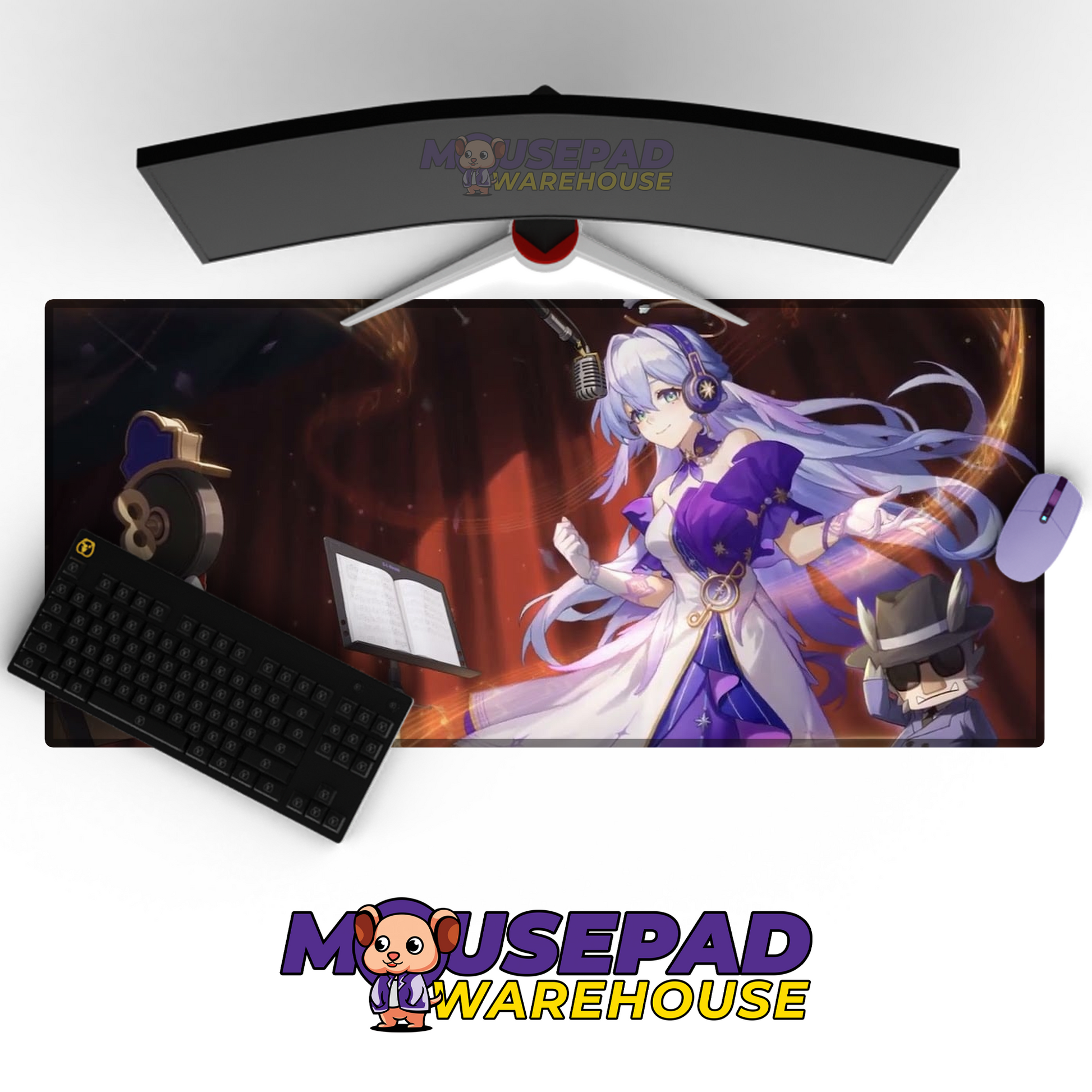 Robin Honkai Star Rail V17 Mousepad Mockup