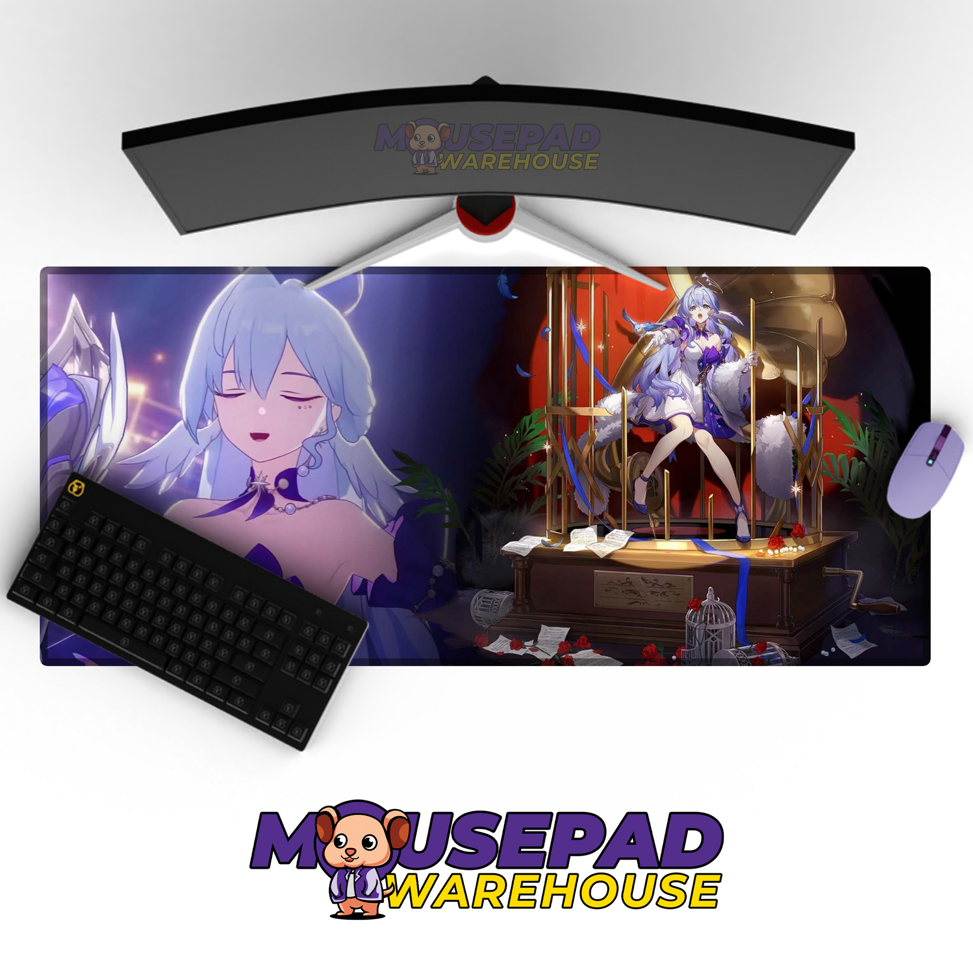 Robin Honkai Star Rail V2 Mousepad Mockup