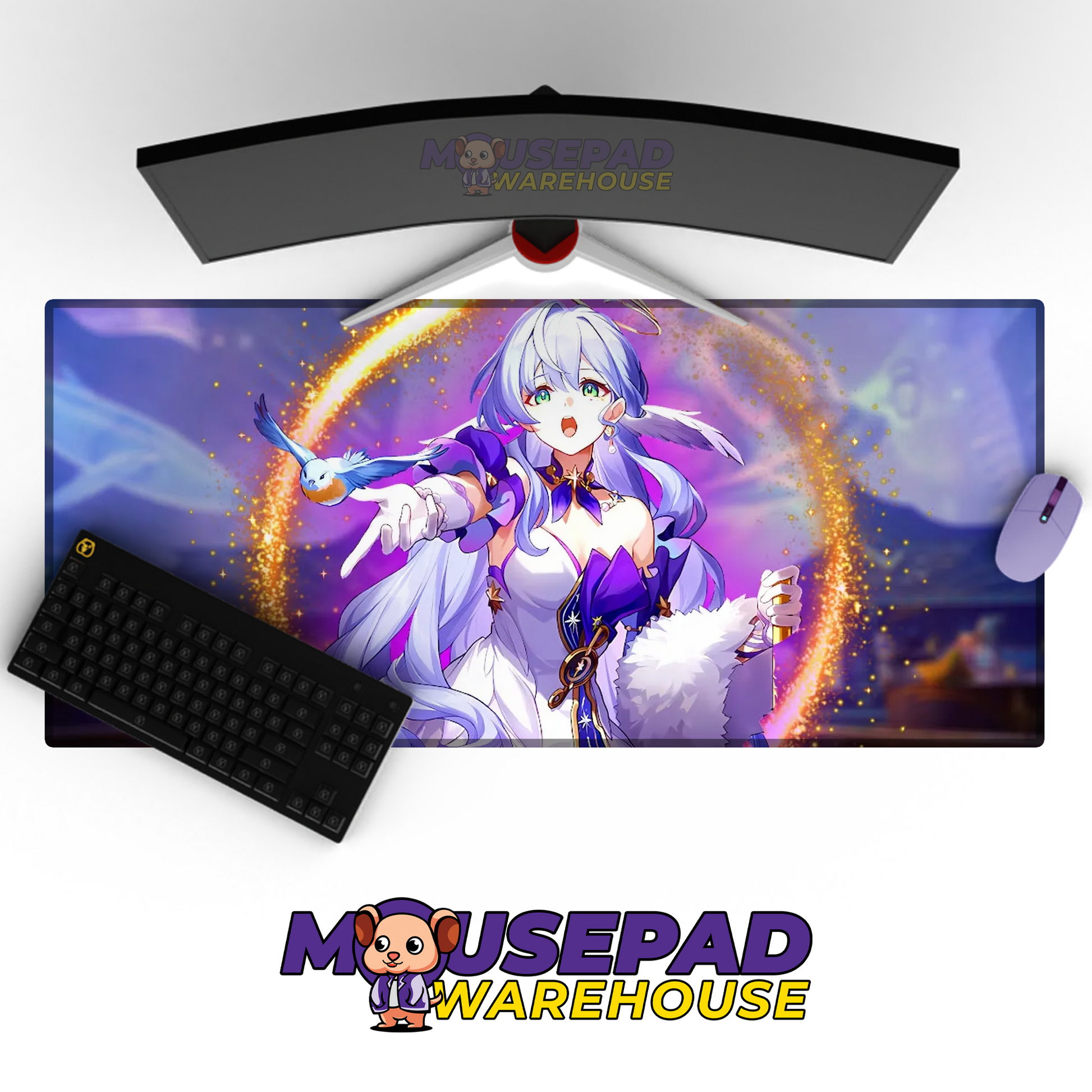Robin Honkai Star Rail V37 Mousepad Mockup