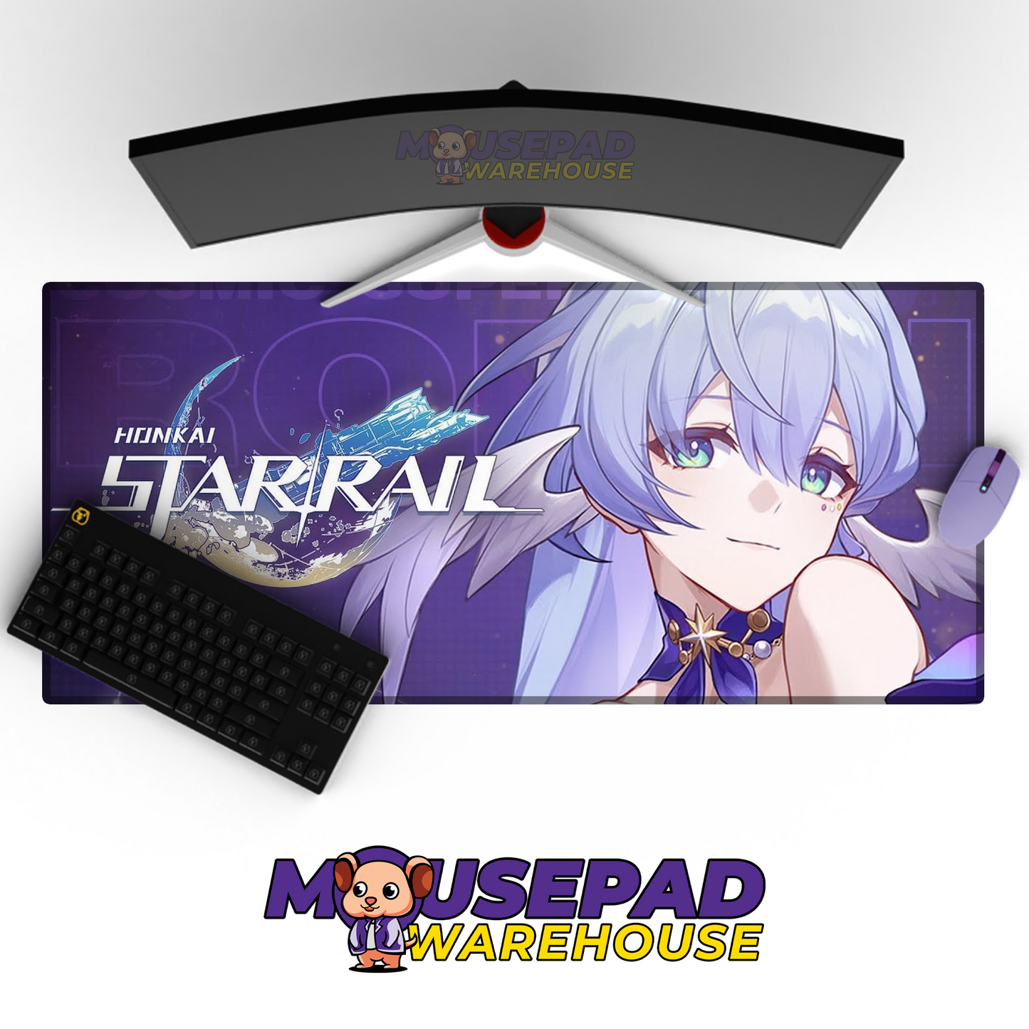 Robin Honkai Star Rail V6 Mousepad Mockup