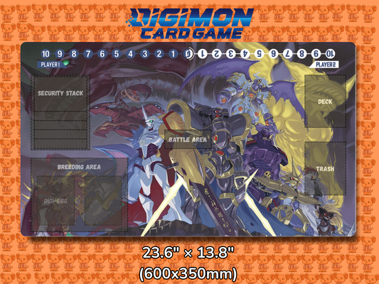 Royal Knights V1 Digimon Card Game Playmat Mockup