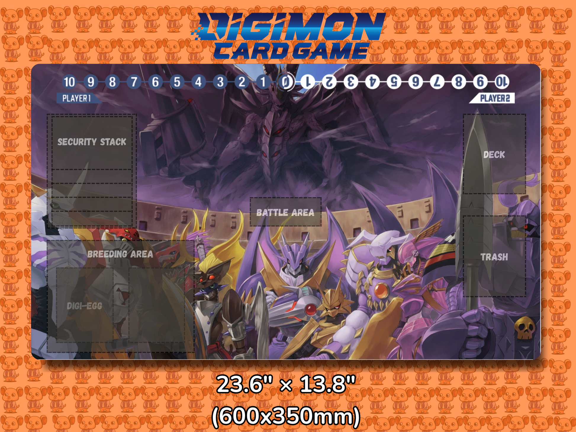 Royal Knights V2 Digimon Card Game Playmat Mockup