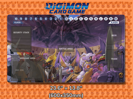 Royal Knights V2 Digimon Card Game Playmat Mockup