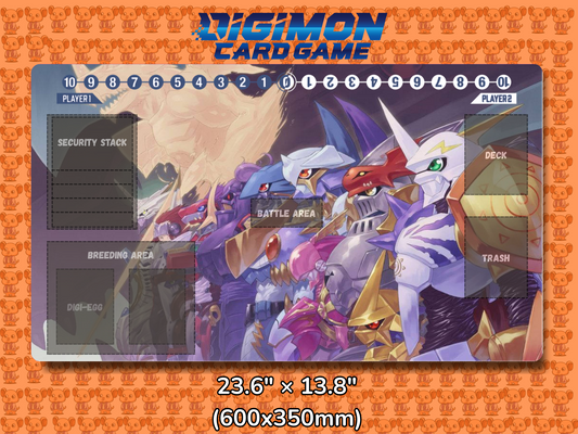 Royal Knights V3 Digimon Card Game Playmat Mockup