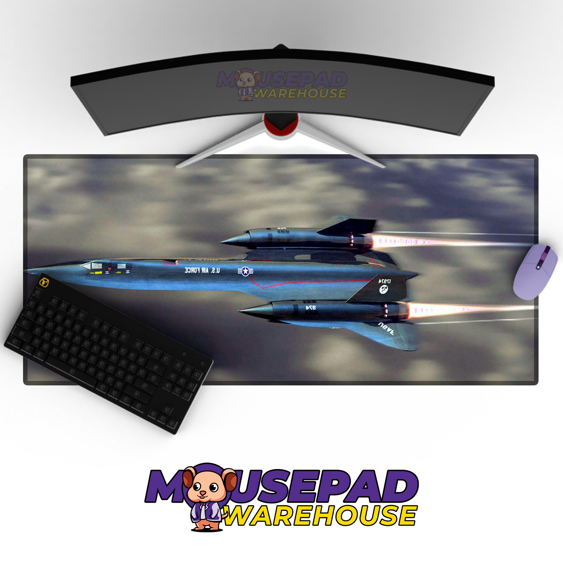 SR-71 Blackbird V14 Mousepad Deskmat Mockup