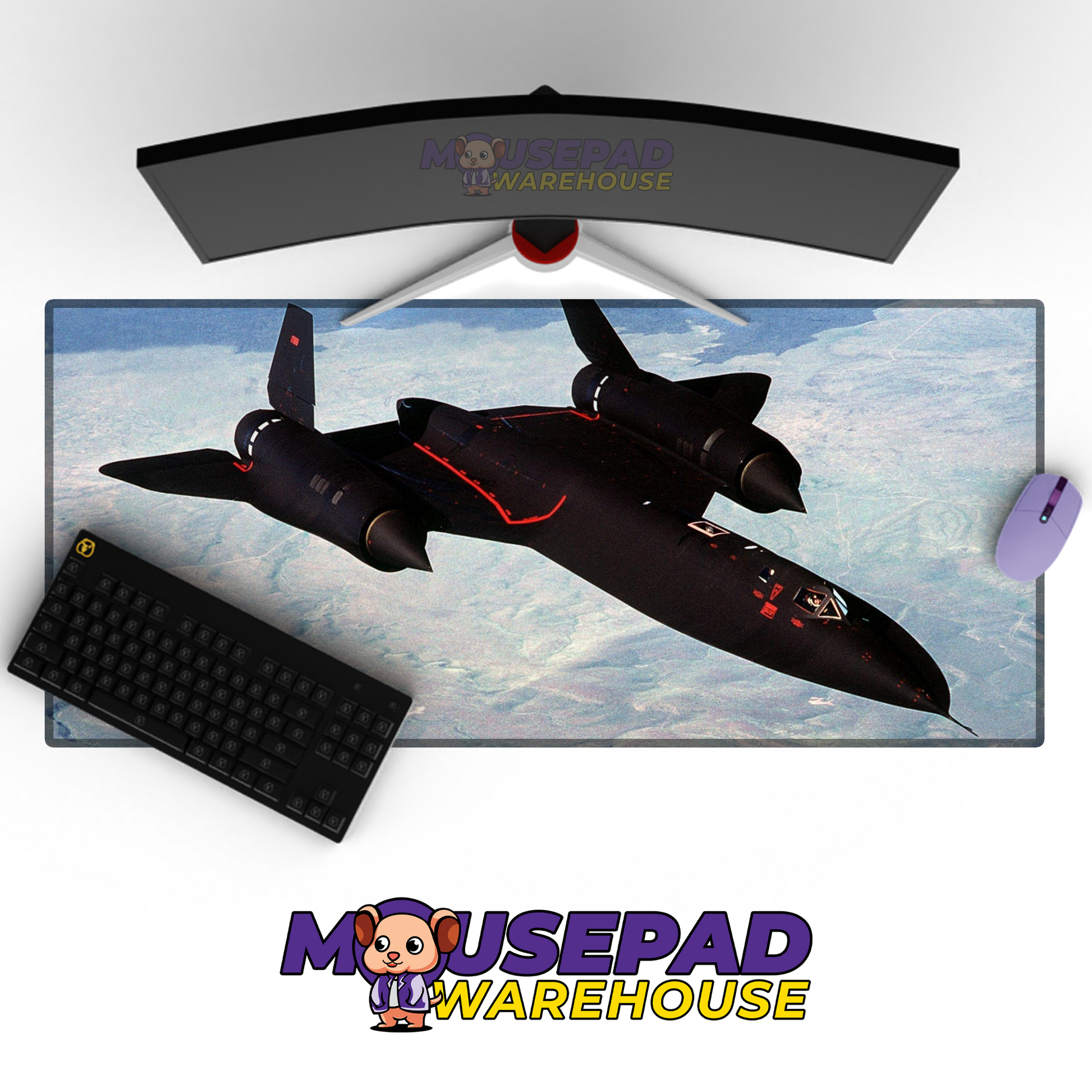 SR-71 Blackbird V2 Mousepad Deskmat Mockup