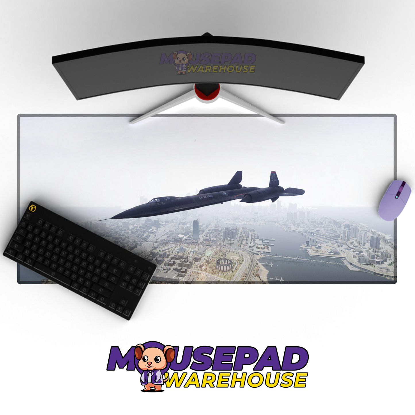 SR-71 Blackbird V33 Mousepad Deskmat Mockup