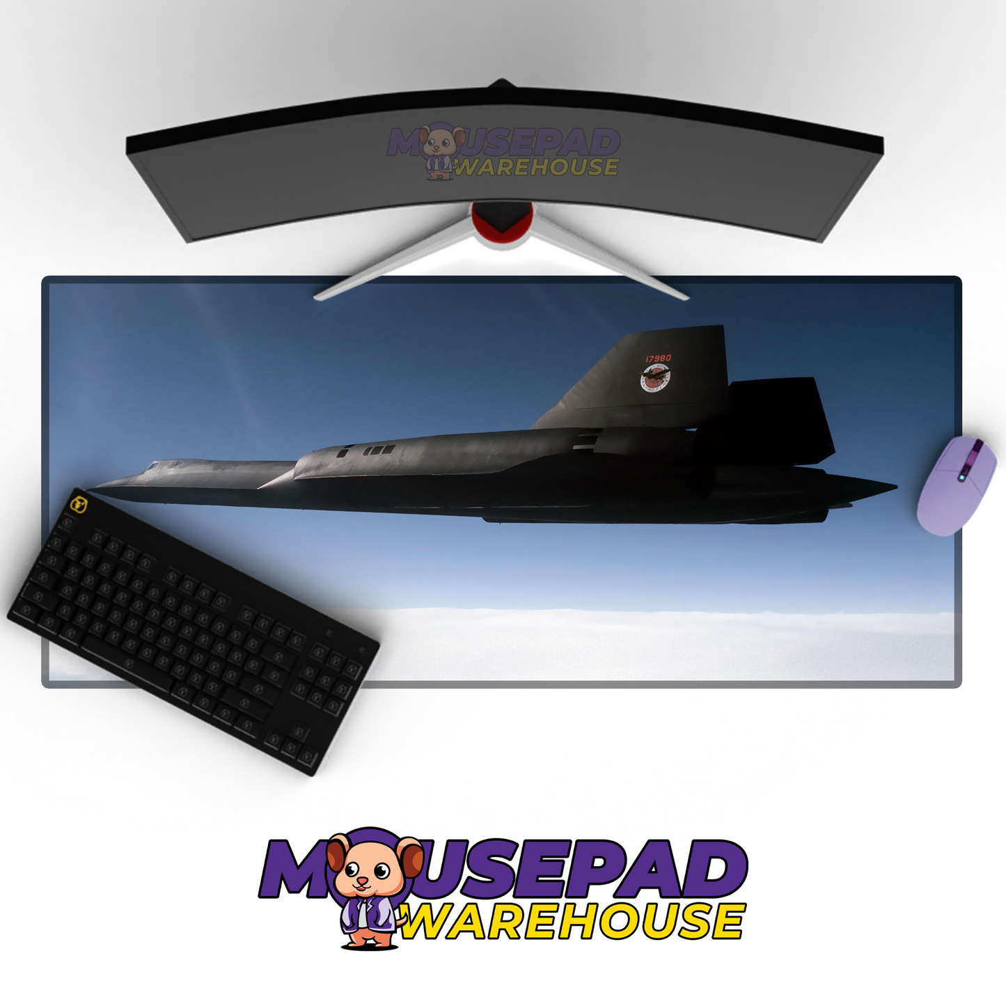 SR-71 Blackbird V36 Mousepad Deskmat Mockup