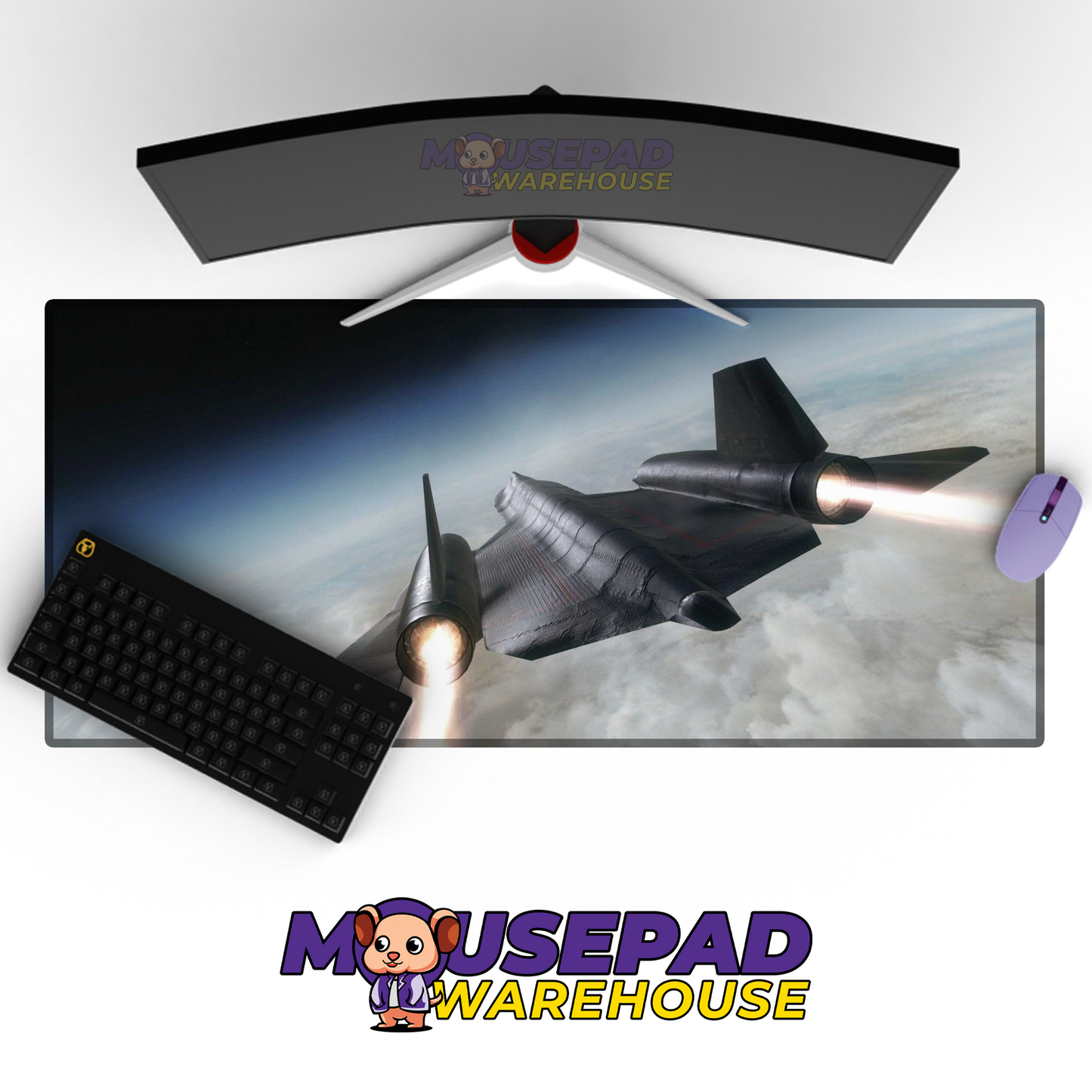 SR-71 Blackbird V6 Mousepad Deskmat Mockup