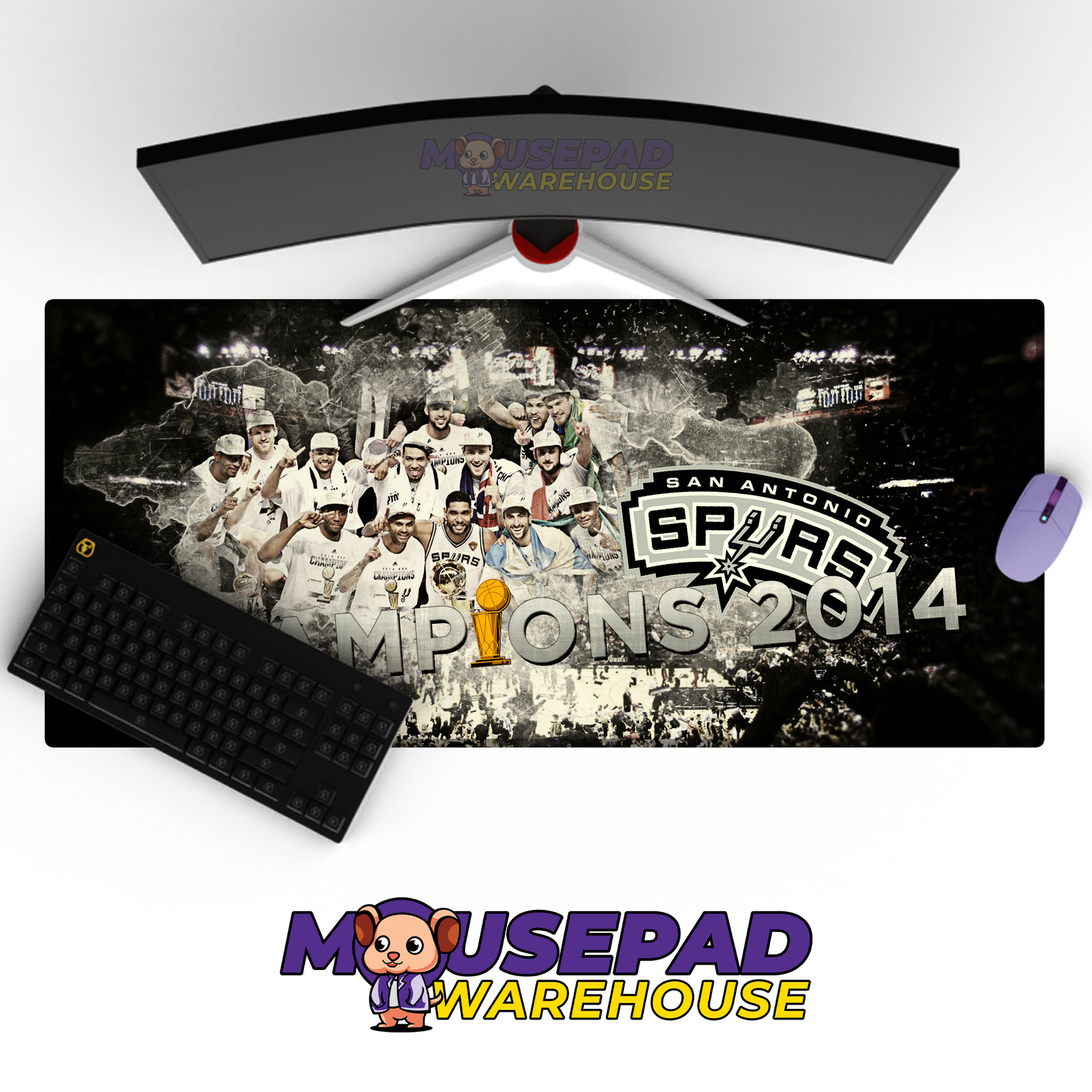 San Antonio Spurs V16 Mousepad Mockup