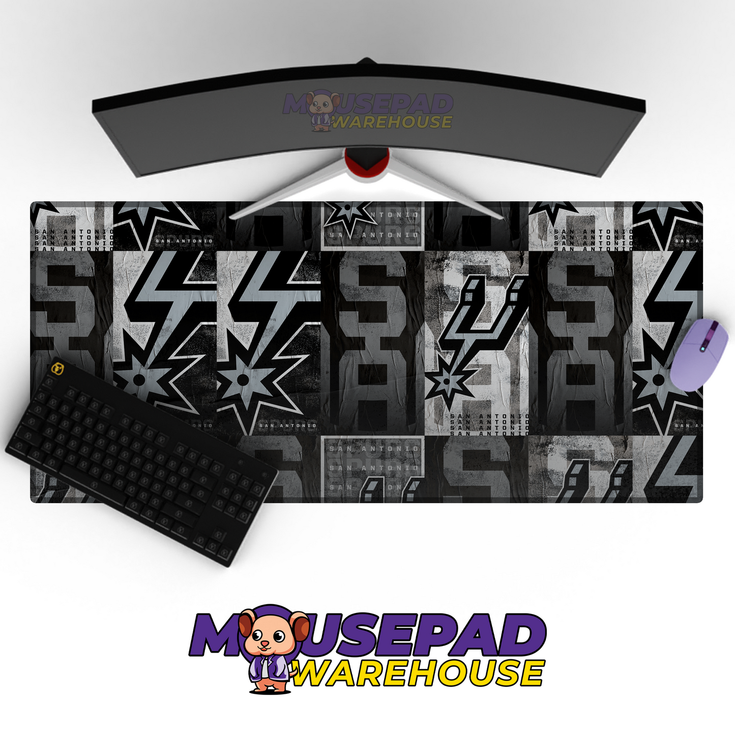 San Antonio Spurs V2 Mousepad Mockup
