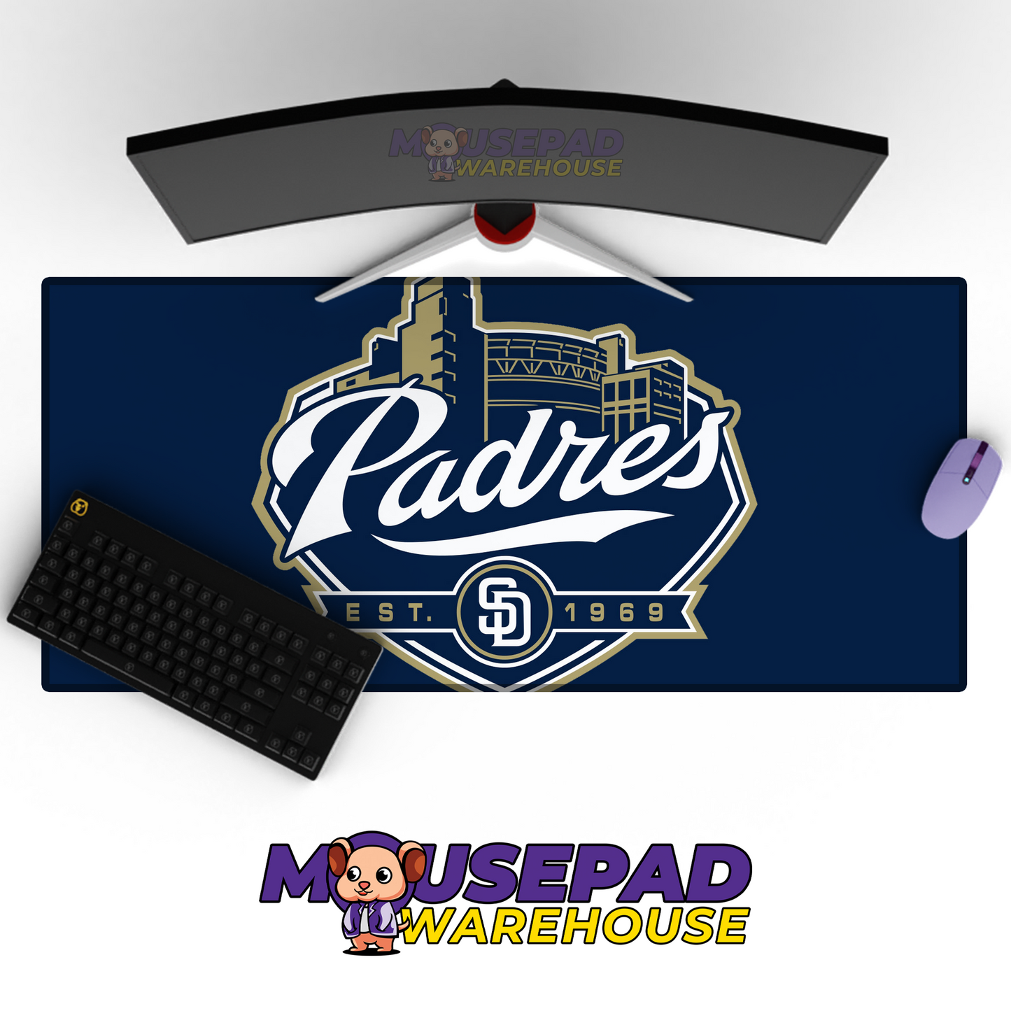 San Diego Padres V1 Mousepad Mockup