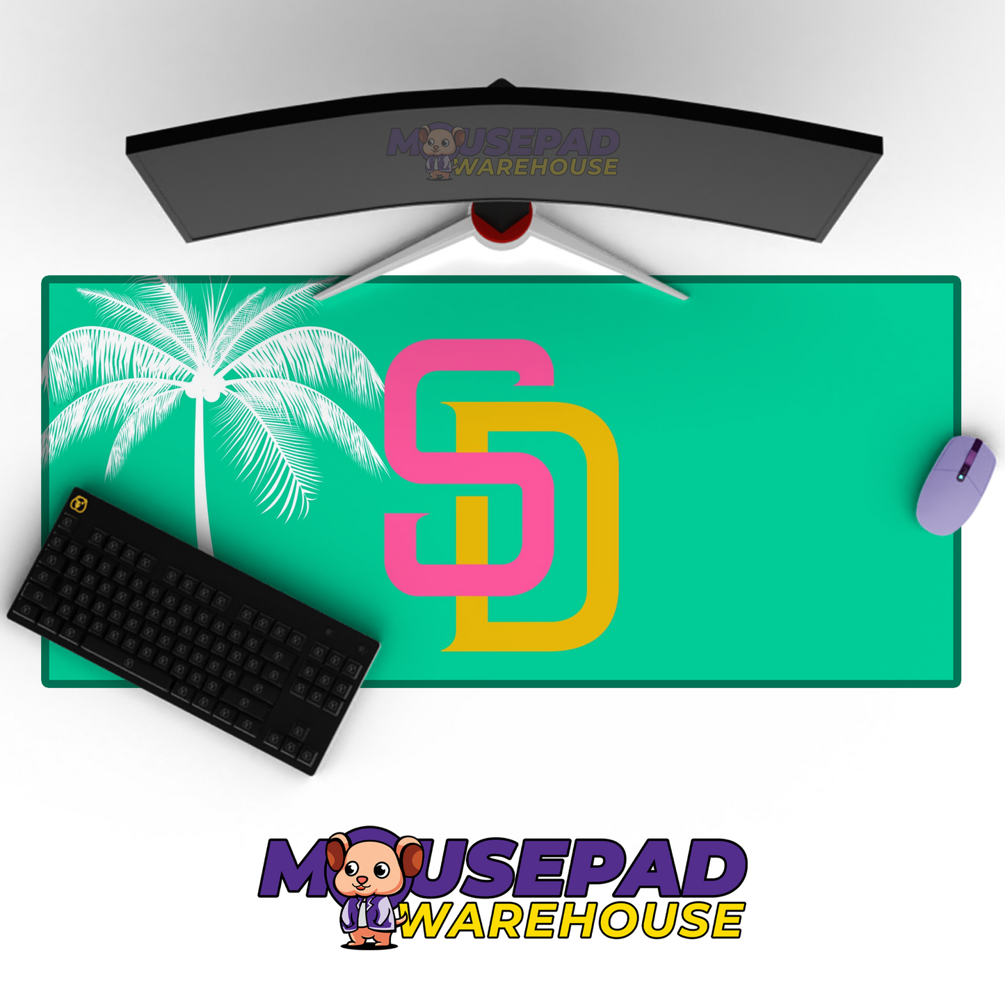 San Diego Padres V2 Mousepad Mockup