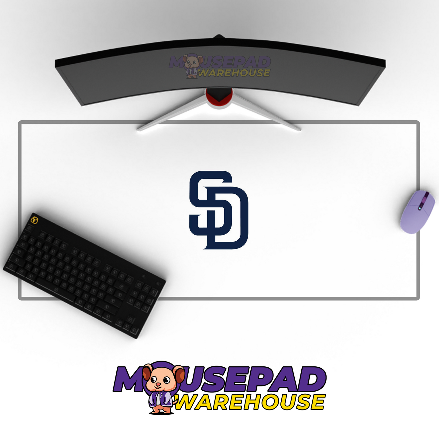 San Diego Padres V4 Mousepad Mockup