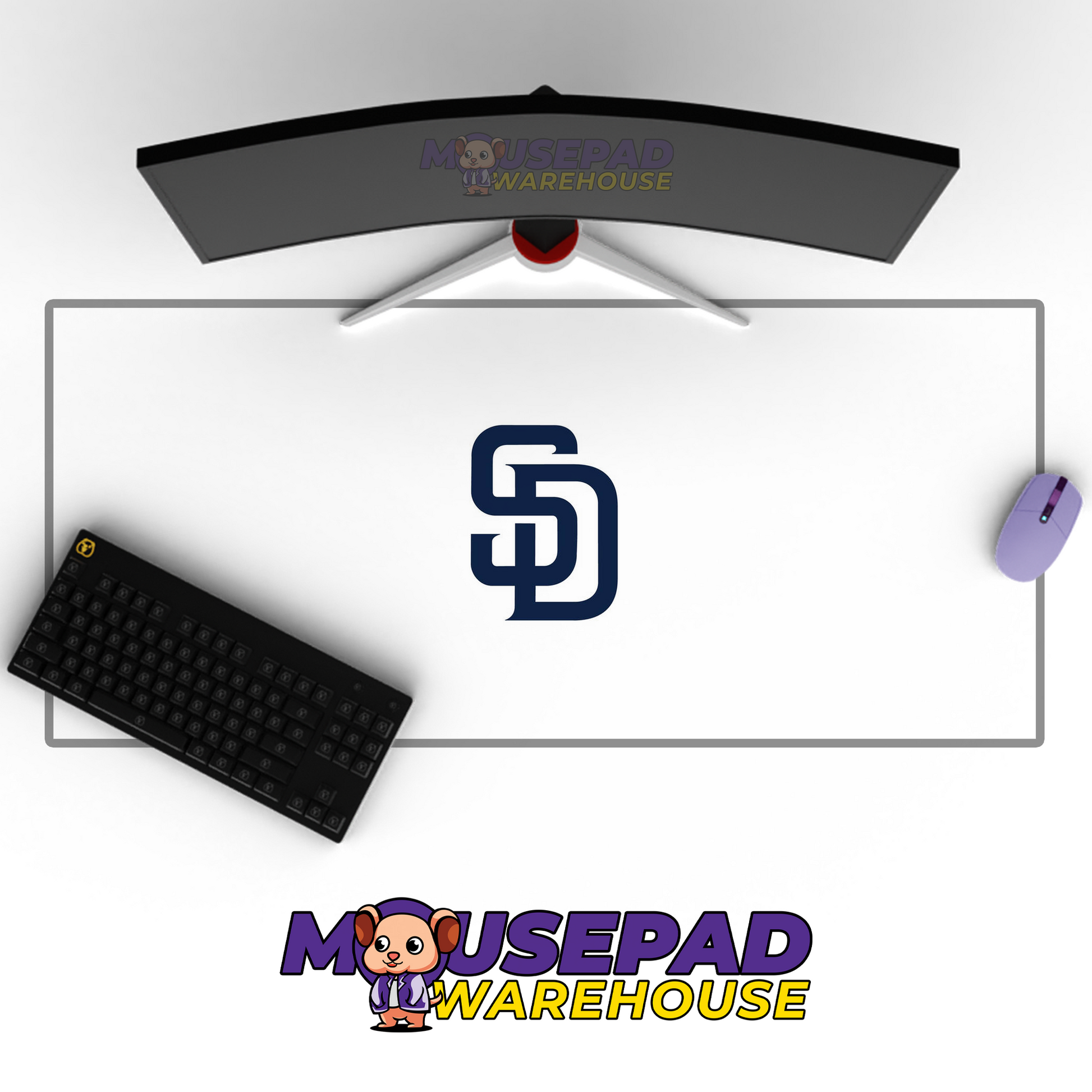 San Diego Padres V4 Mousepad Mockup
