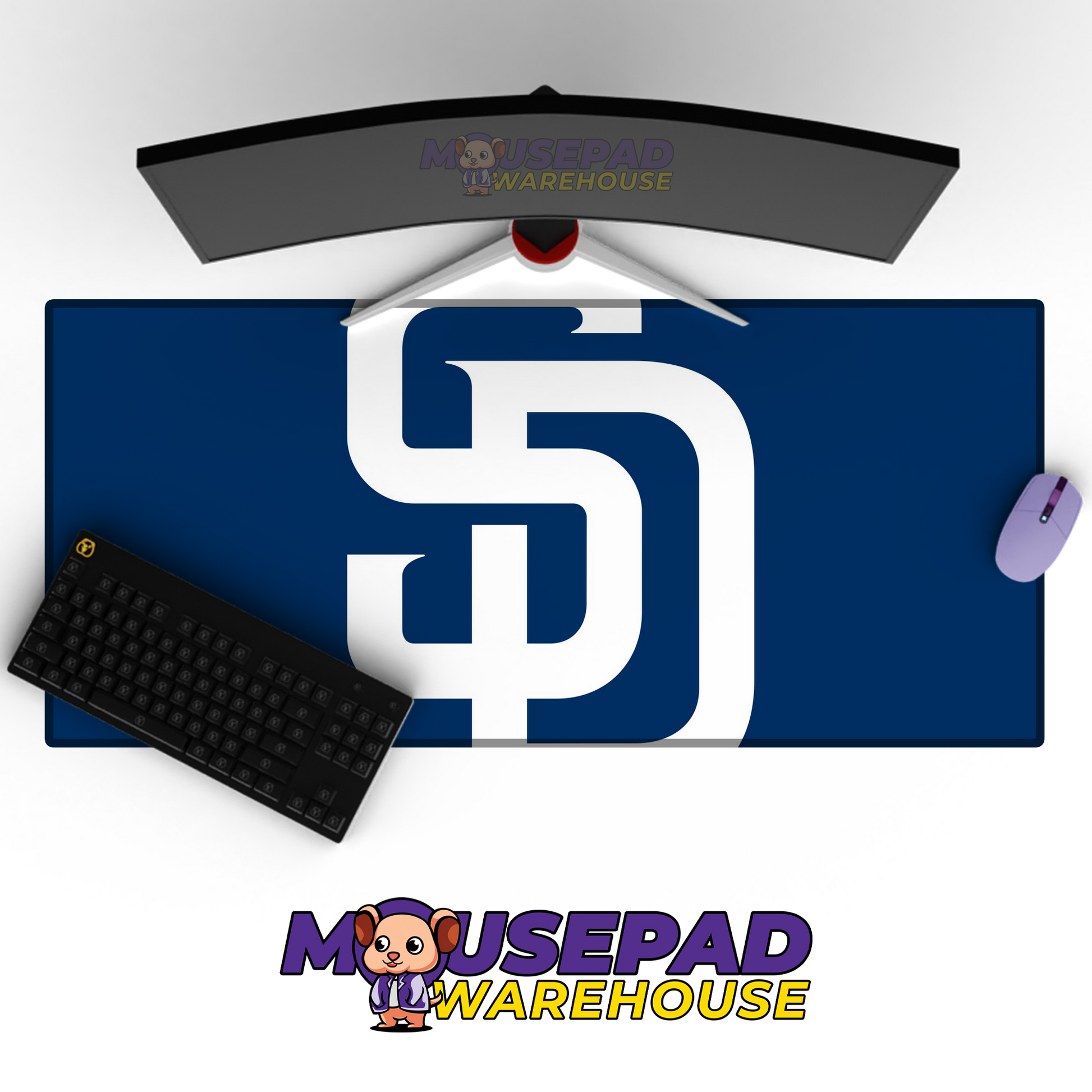 San Diego Padres V7 Mousepad Mockup
