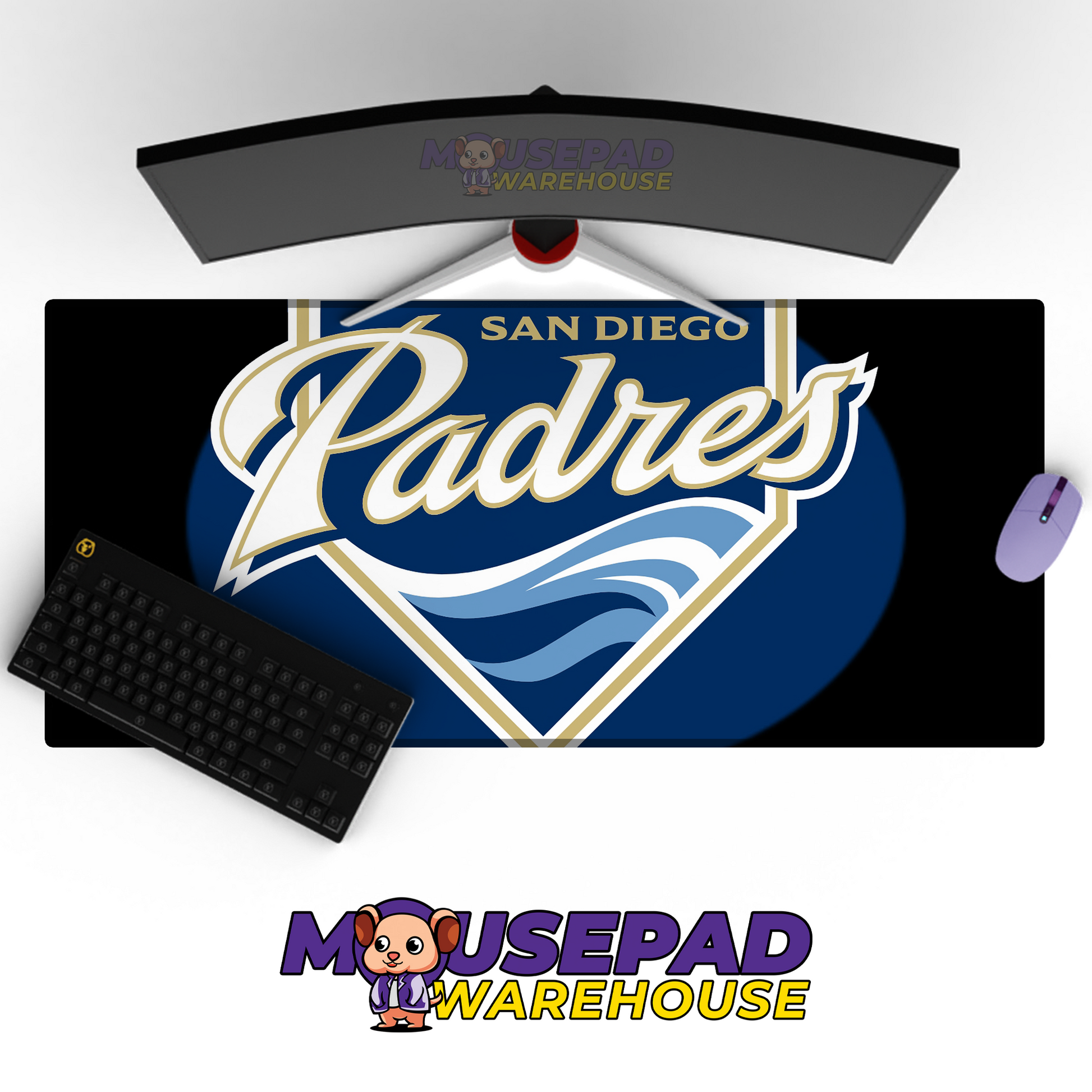 San Diego Padres V8 Mousepad Mockup