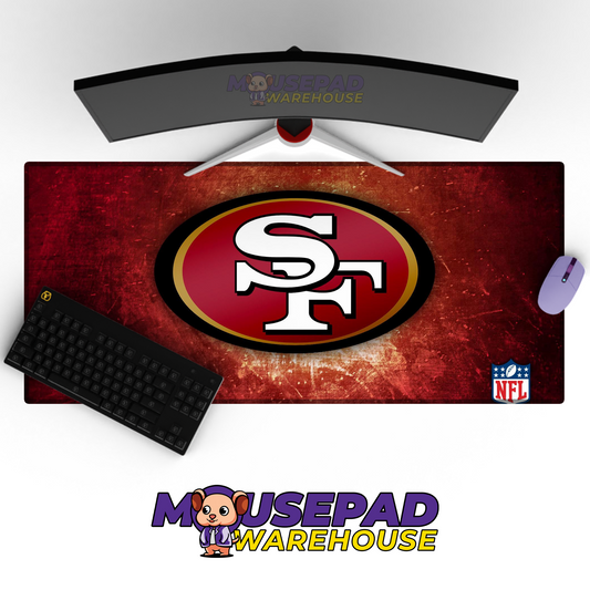 San Francisco 49ers V10 Mousepad Deskmat Mockup