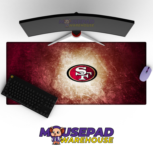 San Francisco 49ers V11 Mousepad Deskmat Mockup