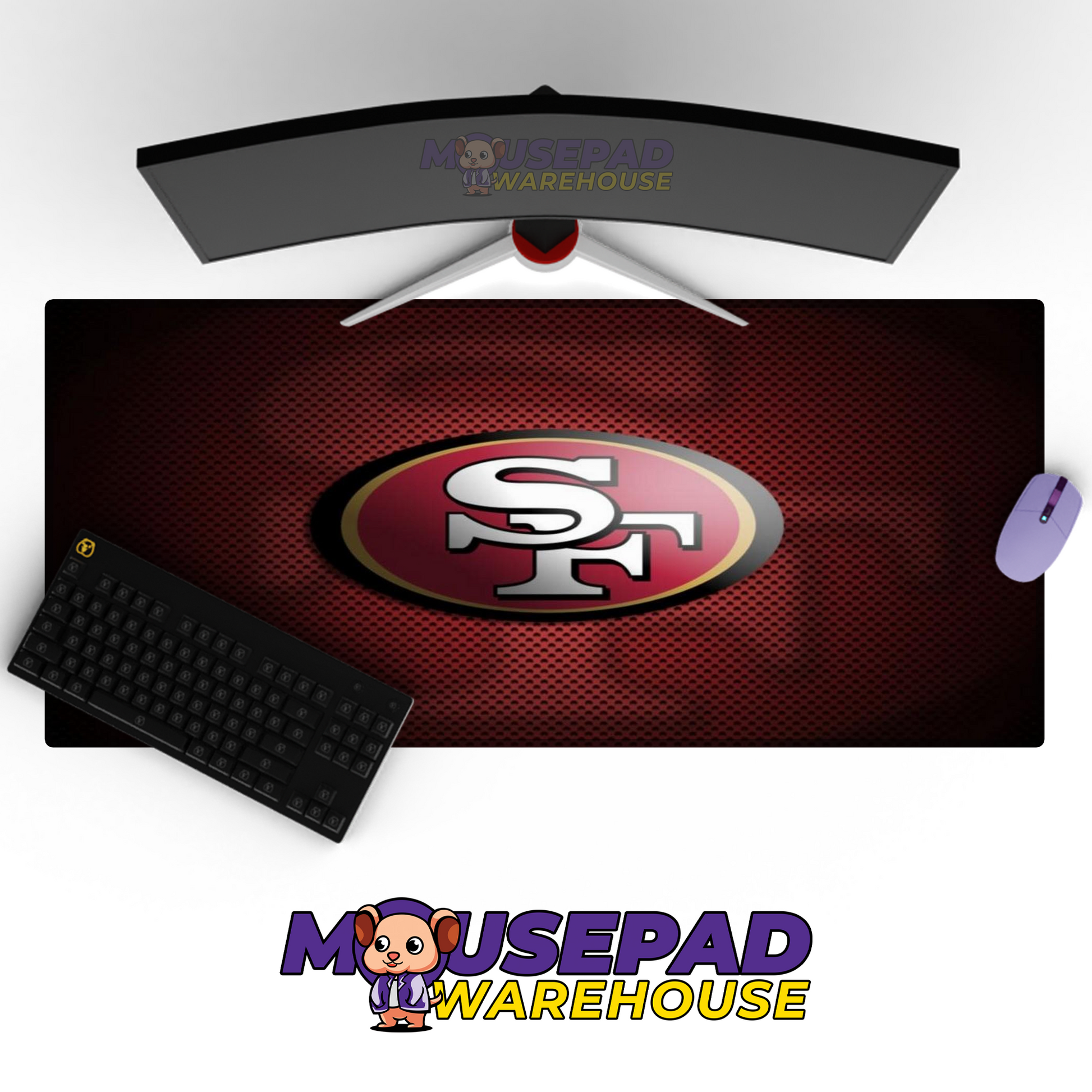 San Francisco 49ers V14 Mousepad Deskmat Mockup