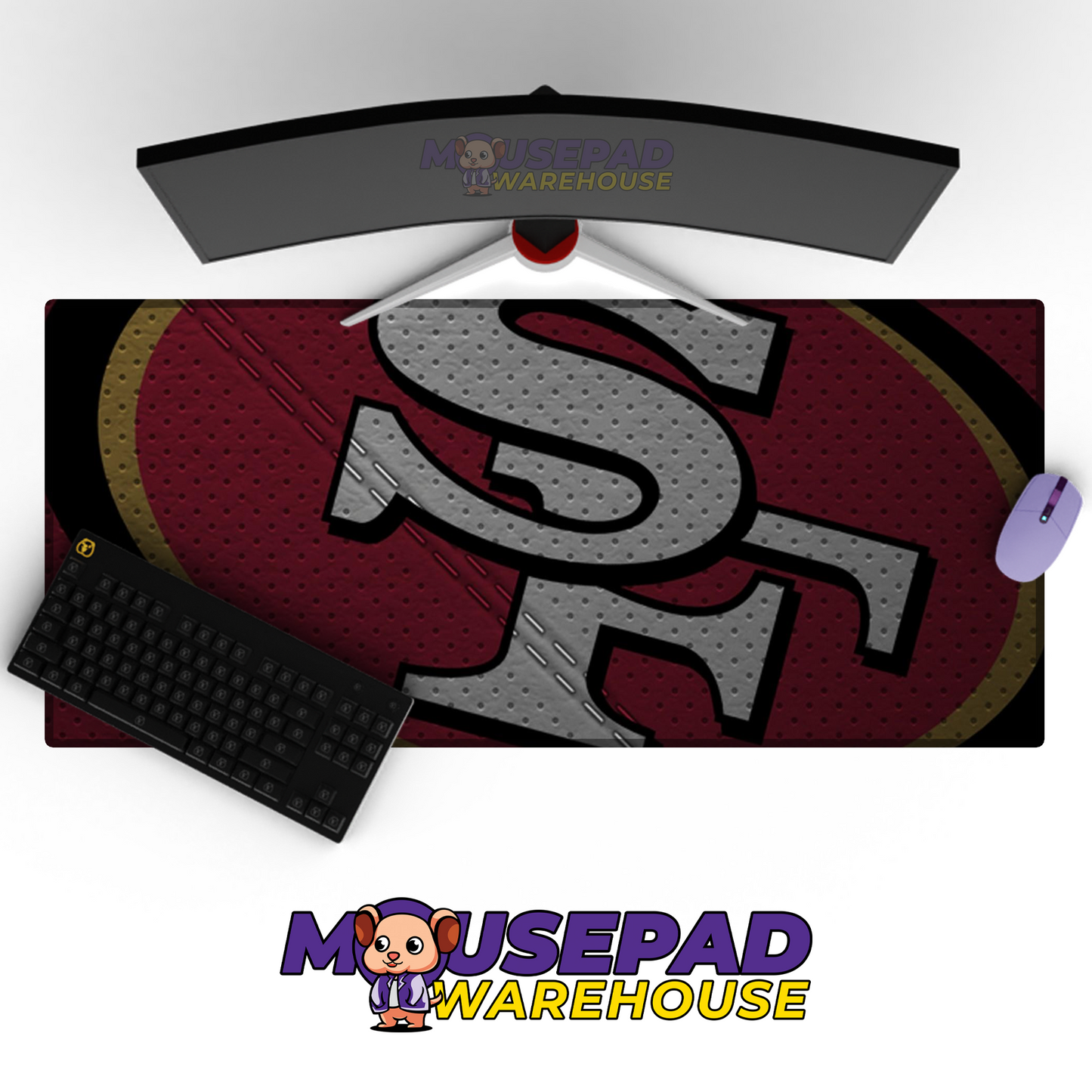 San Francisco 49ers V15 Mousepad Deskmat Mockup