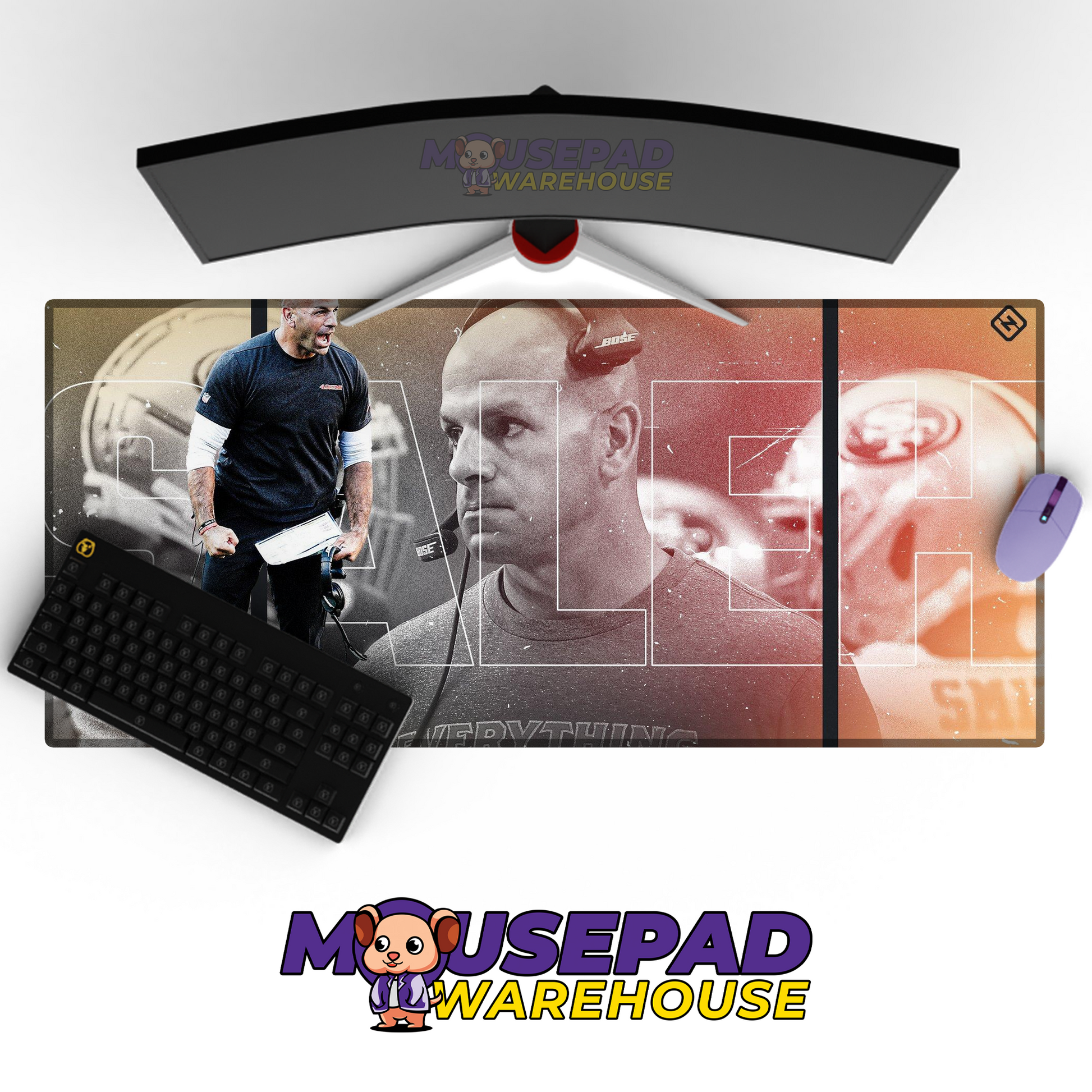 San Francisco 49ers V16 Mousepad Deskmat Mockup