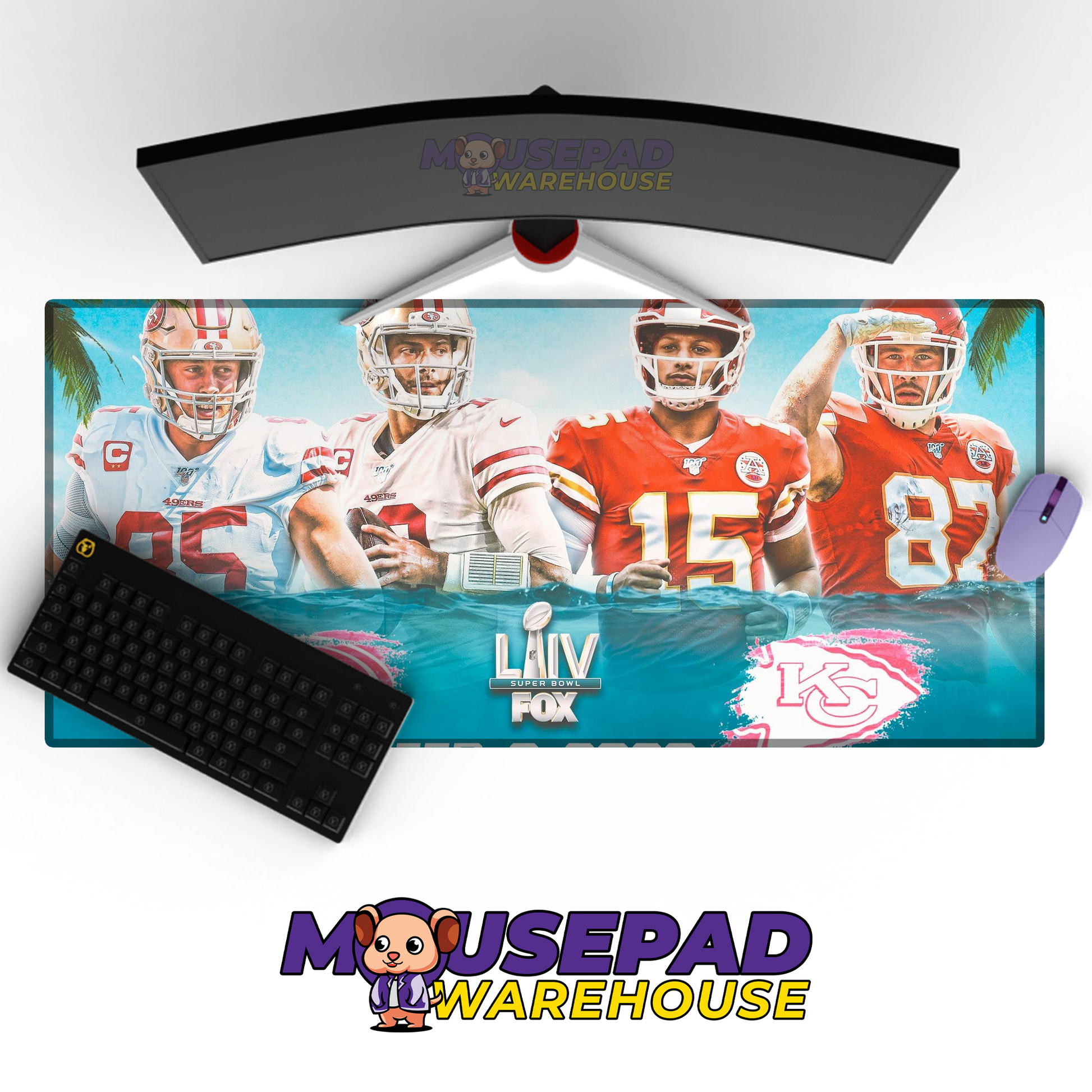San Francisco 49ers V18 Mousepad Deskmat Mockup