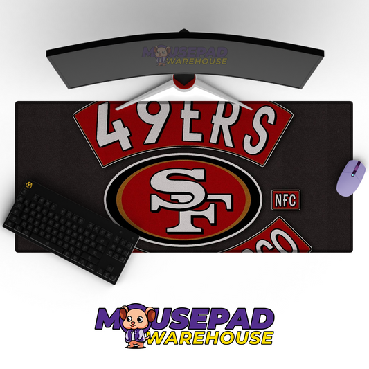 San Francisco 49ers V1 Mousepad Deskmat Mockup