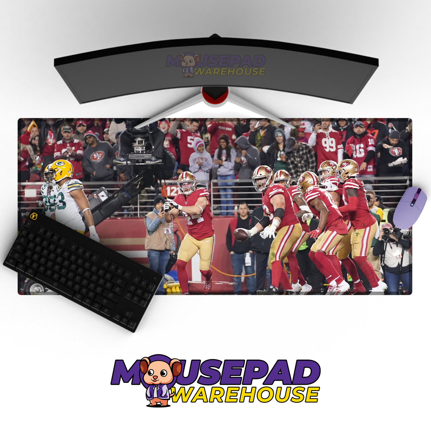 San Francisco 49ers V20 Mousepad Deskmat Mockup