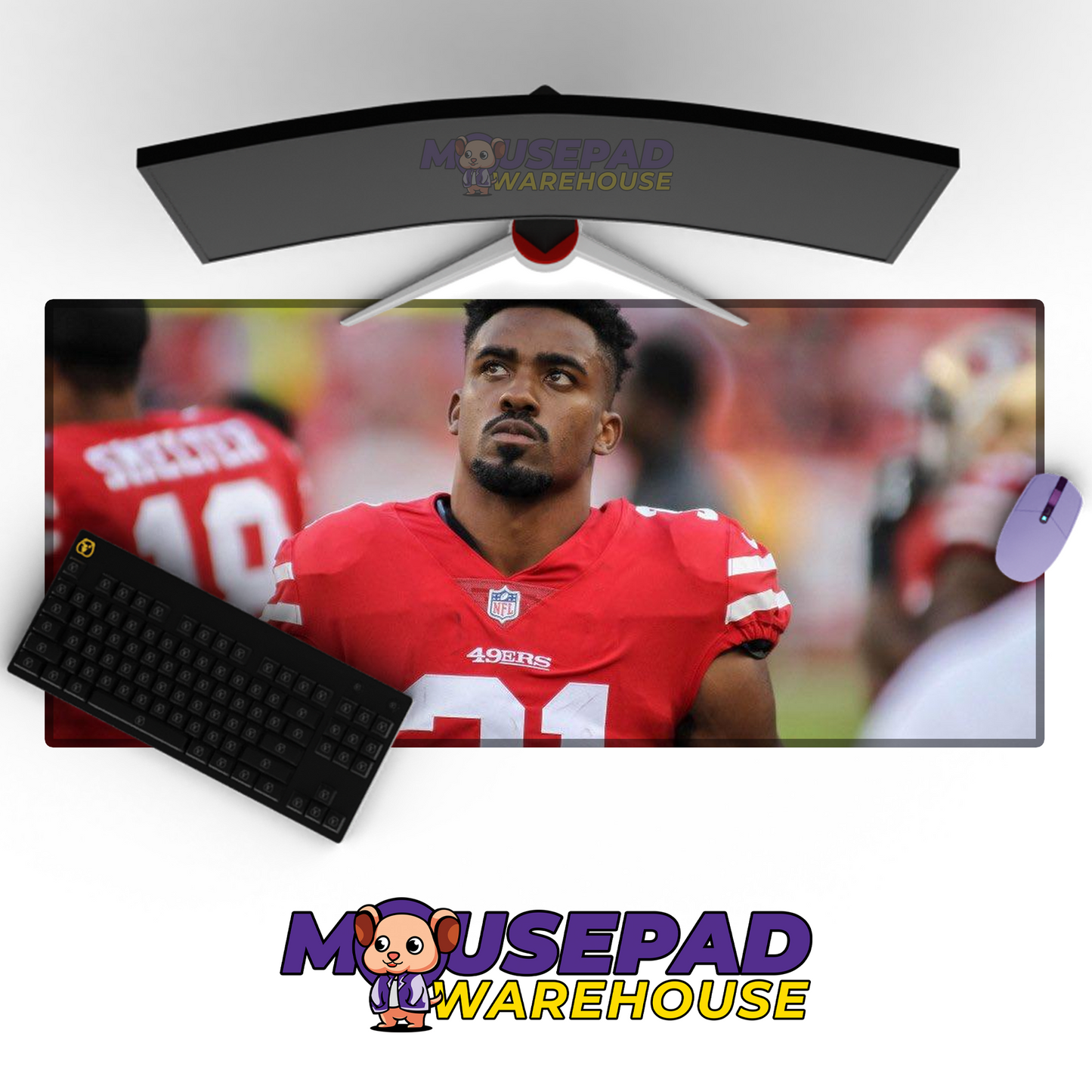 San Francisco 49ers V22 Mousepad Deskmat Mockup
