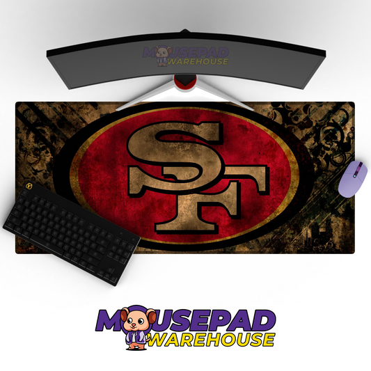 San Francisco 49ers V2 Mousepad Deskmat Mockup