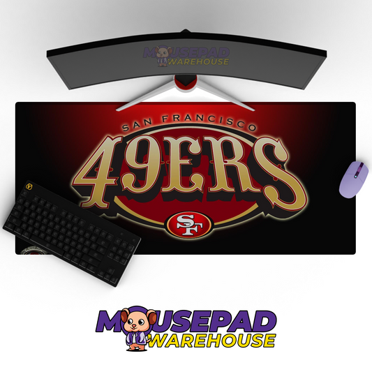 San Francisco 49ers V3 Mousepad Deskmat Mockup