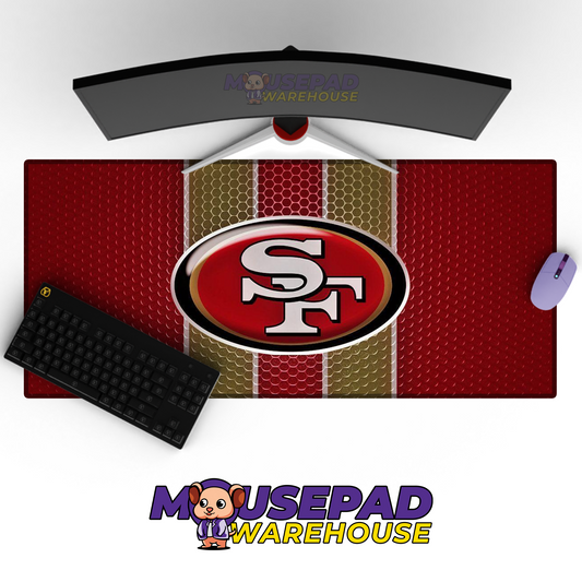 San Francisco 49ers V5 Mousepad Deskmat Mockup
