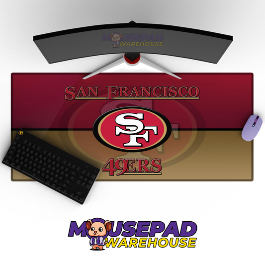 San Francisco 49ers V6 Mousepad Deskmat Mockup